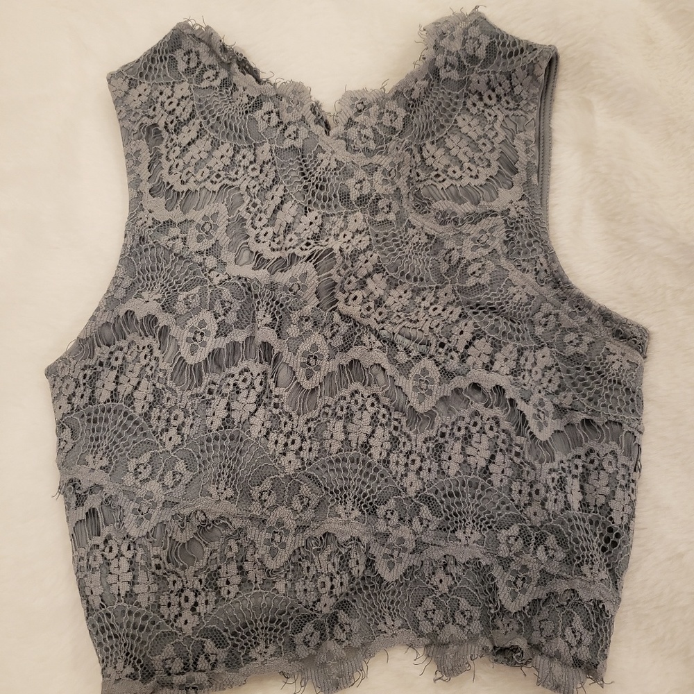 Kimichi Blue lace crop top